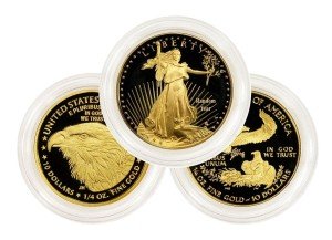 1/4 oz Proof American Gold Eagle Coin - Random Year