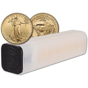 2025 American Gold Eagle 1/10 oz Roll of 50