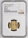 2021 $10 1/4 oz Gold Eagle Coin NGC MS69