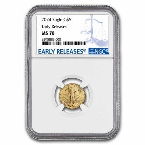 2024 1/10 oz American Gold Eagle Coin MS-70