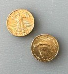 Set of 5 Gold 2025 1/10 oz American Eagles