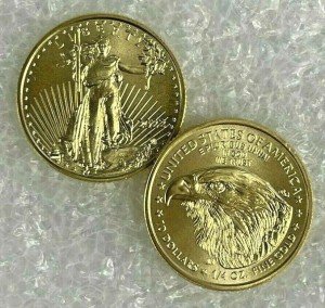 1/4 oz American Gold Eagle Coin - $10 Value