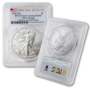 2025 1 oz American Silver Eagle Coin - West Point