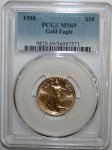 1988 $10 American Gold Eagle Coin PCGS MS 69