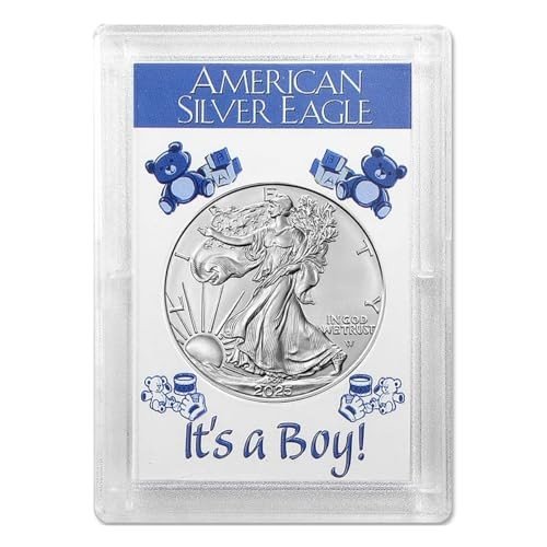 2025 American Silver Eagle "It's a Boy" Holder