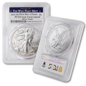 2025 1 oz American Silver Eagle Coin GEM UNC