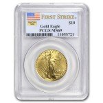 1/4 oz American Gold Eagle Coin MS-69
