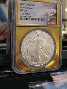 2025 Early Release MS70 Gold Eagle Coin