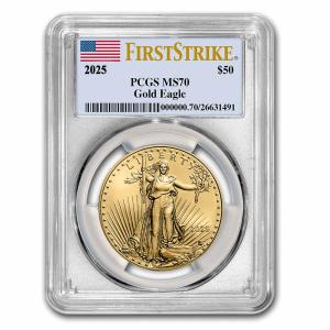2025 1 oz American Gold Eagle Coin MS-70