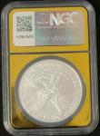 2025 American Silver Eagle MS70 Vegas Gold Slab