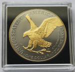 2025 $1 American Silver Eagle Gold Enhanced Coin