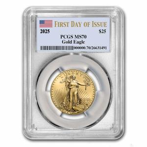 2025 1/2 oz American Gold Eagle MS-70 Coin