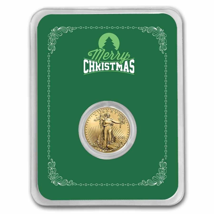 2025 1/10 oz American Gold Eagle Coin with Card
