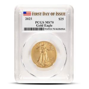 2025 1/2 oz American Gold Eagle Coin MS70