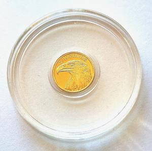 24k Gold American Eagle Flag Coin .9999 Fine