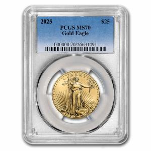 2025 1/2 oz American Gold Eagle Coin MS-70