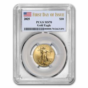 2025 1/4 oz American Gold Eagle Coin MS-70