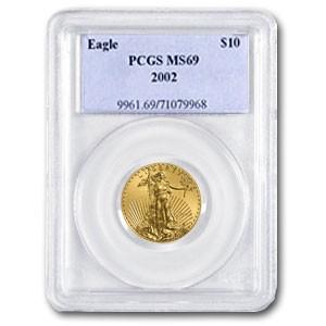 2002 1/4 oz American Gold Eagle Coin MS-69