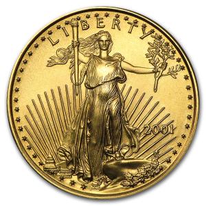 2001 1/4 oz American Gold Eagle Coin