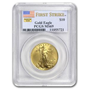 1/4 oz American Gold Eagle Coin MS-69