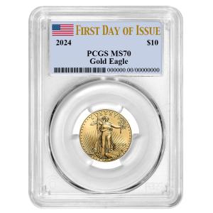 2024 $10 American Gold Eagle 1/4 oz Coin