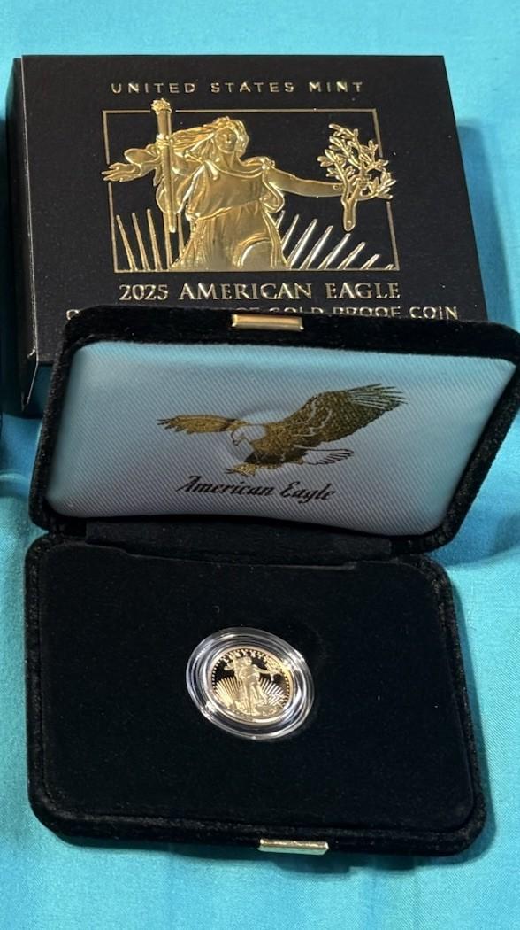 2025 American Gold Eagle 1/10 Ounce Proof Coin