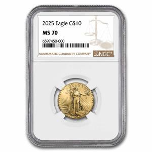 2025 1/4 oz American Gold Eagle Coin MS-70