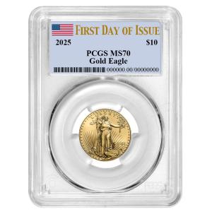 2025 $10 American Gold Eagle 1/4 oz Coin