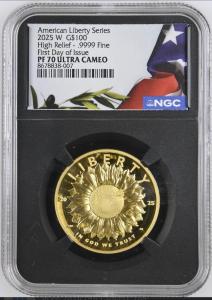 2025 Gold Proof American Eagle Coin PF70