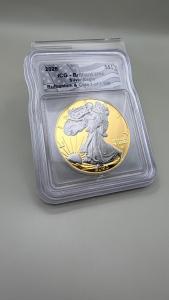 2025-W ICG Silver Eagle Ruthenium & Gold Coin