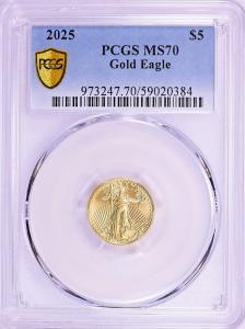 2025 Gold American Eagle 1/10 Oz. Coin