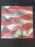 2025 American Gold Eagle Coin with U.S. Flag