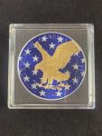 2025 American Gold Eagle Coin with U.S. Flag