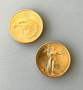 2 Gold 2025 1/4 oz American Eagle Coins