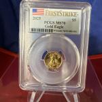 2025 $5 American Gold Eagle 1/10 oz Coin