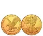 2025 Gold Plated 1 oz Silver American Eagle Coin