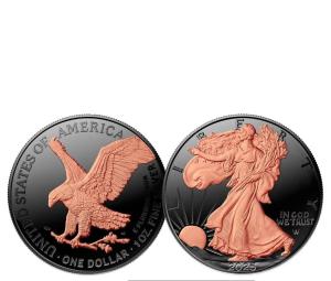 Black Ruthenium 1oz Silver American Eagle Coin
