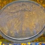 2025 Silver Eagle Coin NGC MS70 Gold Foil