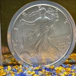 2025 Silver Eagle Coin NGC MS70 Gold Foil