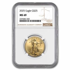 2025 1/2 oz American Gold Eagle Coin MS-69