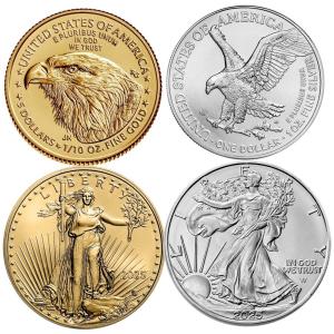 2025 Gold Eagle 1/10 oz & Silver Eagle 1 oz