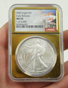 2025 American Silver Eagle Dollar NGC MS 70