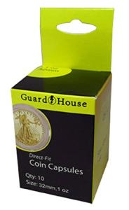 1-Oz American Gold Eagle Coin Capsules - Pack of 10