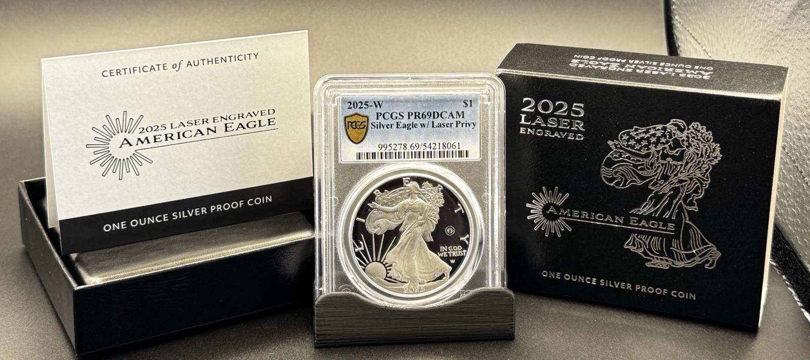 2025 W Eagle S$1 Gold Coin PCGS PR69DCAM