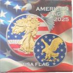 2025 American Flag Eagle 1 oz Silver Coin