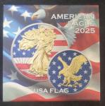 2025 American Flag Eagle 1 oz Silver Coin