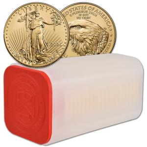 2025 American Gold Eagle 1 oz $50 Roll of 20