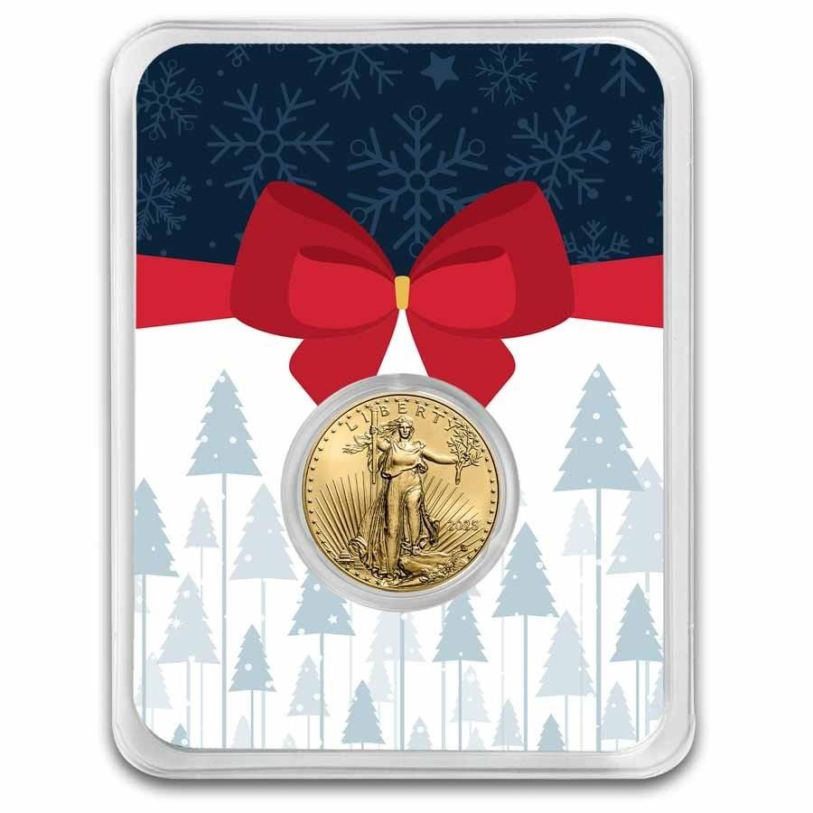 2025 1/10 oz American Gold Eagle Coin with Card