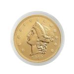 1849 P Liberty $20 Double Eagle Gold Coin