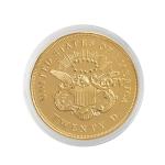 1849 P Liberty $20 Double Eagle Gold Coin